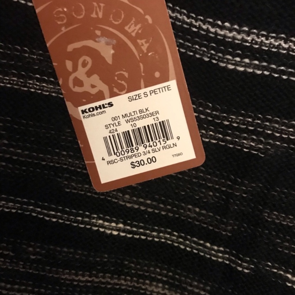 NWT Sonoma Striped Sweater - Picture 2 of 3
